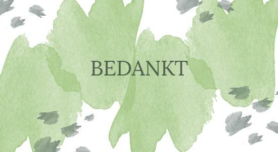 Bedankt