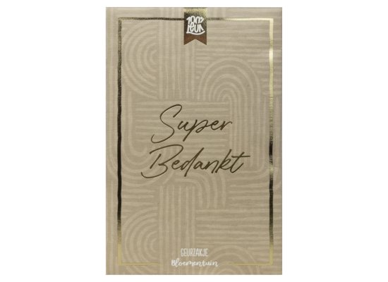 Geurzakje Super bedankt - Geurzakje superbedankt bedankt bedanken geur 100leuk - BD0124