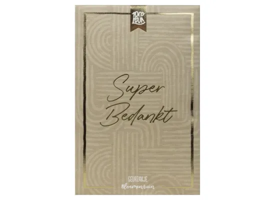 Geurzakje - Super bedankt - Geurzakje superbedankt bedankt bedanken geur 100leuk - BD0124