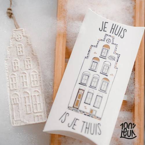 Cadeauzeep &ndash; Je huis is je thuis - Zilverschoon 100leuk geurzeep je huis is je thuis sfeer1 - ZE0054