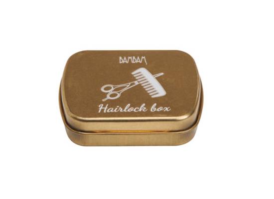 Haarlokdoosje goud - Zilverschoon bambam haarlokdoosje goud - 52010