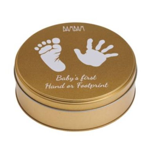 Doosje hand-voet afdruk goud - Zilverschoon bambam hand foot print gold - 52000