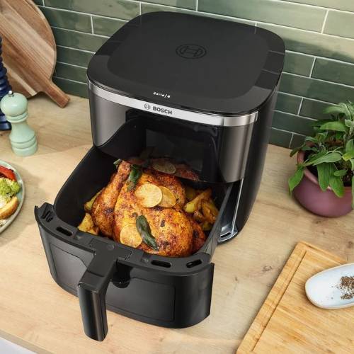 Serie 6 Air Fryer Zwart - Zilverschoon bosch airfryer kip - MAFS2671B