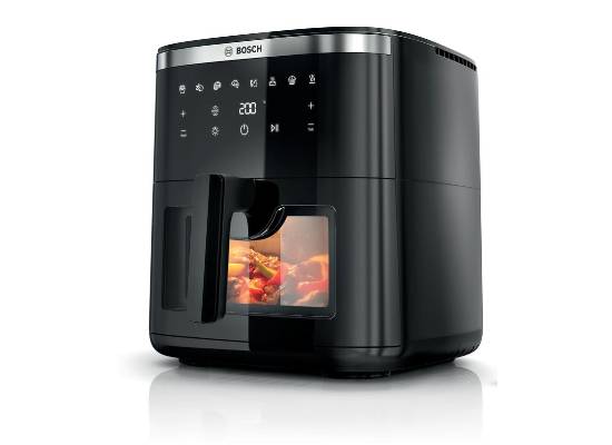 Serie 6 Air Fryer Zwart - Zilverschoon bosch airfryer - MAFS2671B