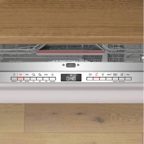 Serie 4 Volledig ge&iuml;ntegreerde vaatwasser 60 cm - Zilverschoon bosch vaatwasser smvebx33e display - SMV4EBX33E