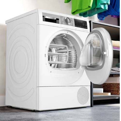 Serie 6 Warmtepompdroger 9 kg - Zilverschoon bosch wasdroger wqg245d9nl sfeer - WQG245D9NL