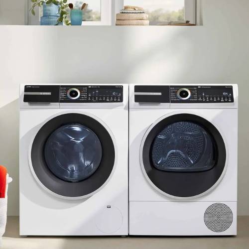 Serie 6 Warmtepompdroger 9 kg - Zilverschoon bosch wasdroger wqm246c9nl samen wasmachine - WQN246C9NL