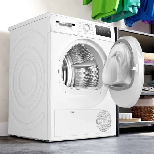 Serie 4 Warmtepompdroger 8 kg - Zilverschoon bosch wasdroger wth8300mnl sfeer - WTH8300MNL