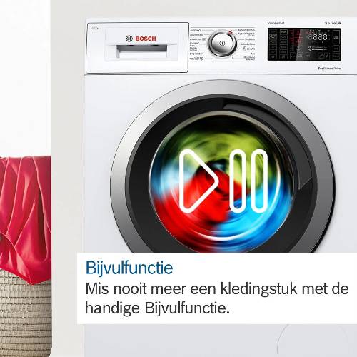 Serie 4 Wasmachine, voorlader 8 kg max. 1400 rpm - Zilverschoon bosch wasmachine wan2809xnl - WAN2809XNL