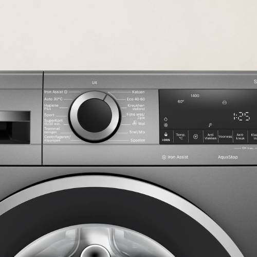 Serie 6 Wasmachine, voorlader 9 kg max. 1400 rpm, iron cast grey - Zilverschoon bosch wasmachine wgg244finl 1 - WGG244FINL