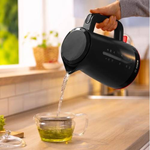 Waterkoker MyMoment Zwart - Zilverschoon bosch waterkoker mymoment zwart sfeer - TWK3M123