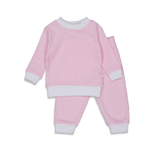 Wafelpyjama roze - Zilverschoon feetje wafelpyama roze 305602 - 305602
