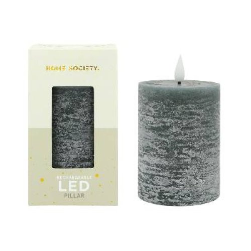 LED Medium Stompkaars oplaadbaar - Zilverschoon home society stompkaars m recharge led steen - 730003 750