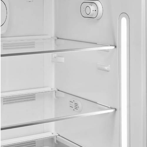 Koelkast Zwart Vrijstaand Enkeldeurs - Zilverschoon smeg koelkast zwart fab28rbl6 2 - FAB28RBL6