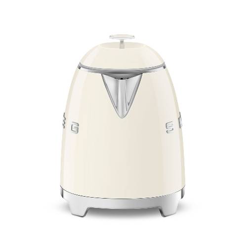 Mini waterkoker Cr&egrave;me - Zilverschoon smeg mini waterkoker creme voor - KLF05CREU