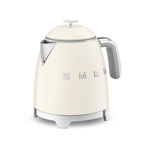 Mini waterkoker Cr&egrave;me - Zilverschoon smeg mini waterkoker creme zij - KLF05CREU