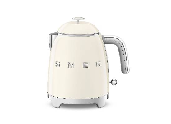 Mini waterkoker Cr&egrave;me - Zilverschoon smeg mini waterkoker creme - KLF05CREU