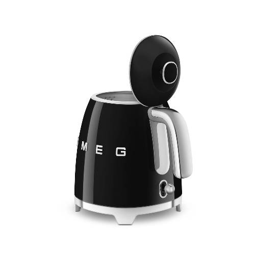 Mini waterkoker Zwart - Zilverschoon smeg mini waterkoker zwart klep - KLF05BLEU
