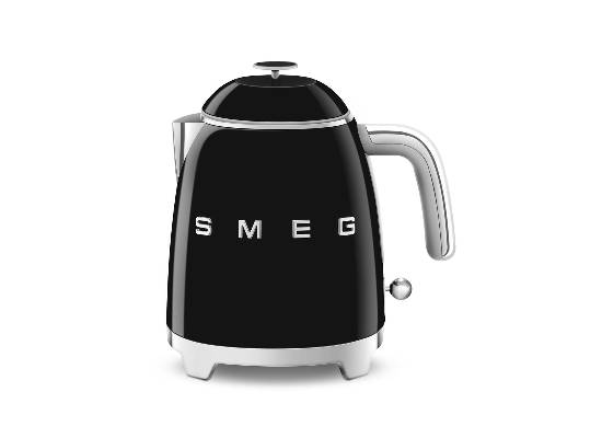 Mini waterkoker Zwart - Zilverschoon smeg mini waterkoker zwart - KLF05BLEU