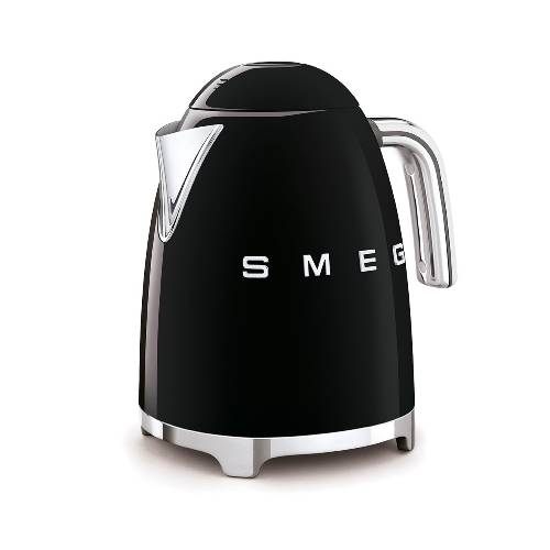Elektrische waterkoker Zwart - Zilverschoon smeg zwart zij 1 - KLF03BLEU