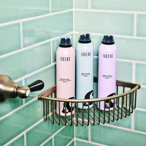 Shower Foam &C Vanilla Peach & Happiness - Zilverschoon verzorging janzen douceschuim - 80000