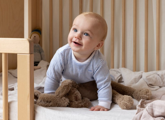 Wafelpyjama blauw - Zilverschoon wafelpyama blauw 305601 baby - 305601