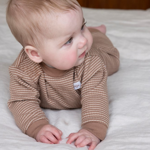 Wafelpyjama bruin - Zilverschoon wafelpyama bruin sfeer baby1 305558 1 - 305558