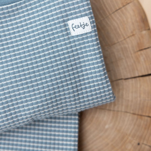Wafelpyjama ijsblauw - Zilverschoon wafelpyama ijsblauw detail 305616 - 305616