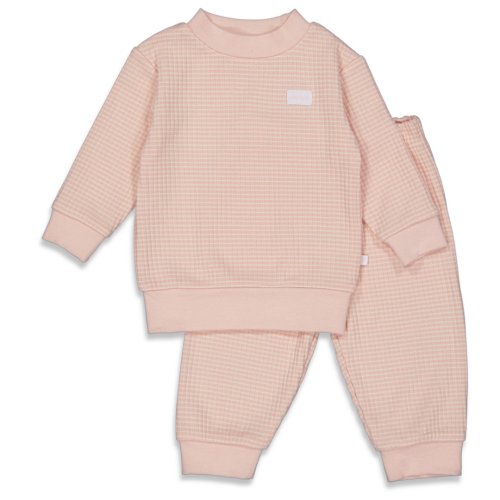 Wafelpyjama oud roze - Zilverschoon wafelpyama oudroze 1 - 305615 kids (774)
