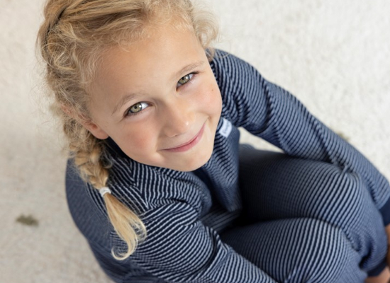 Wafelpyjama royal blue - Zilverschoon wafelpyama royalblue 30556 kids sfeer 1 - 305556 kids (782)