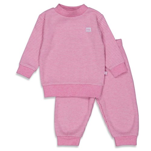 Wafelpyjama roze melange - Zilverschoon wafelpyama roze melange 305611 - 305611