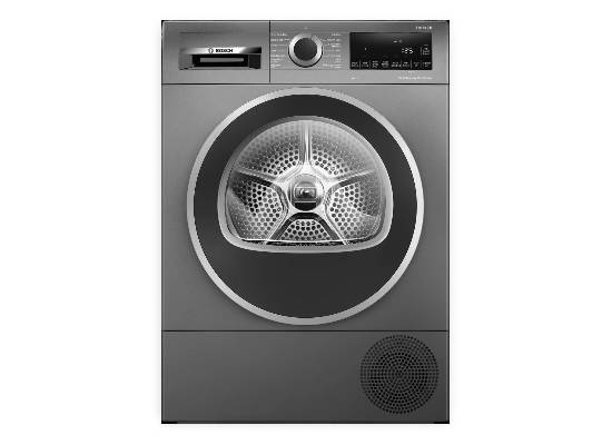 Serie 6 Warmtepompdroger 8 kg Cast iron grey - Zilverschoon wasdroger grijs bosch wqg235dinl - WQG235DINL