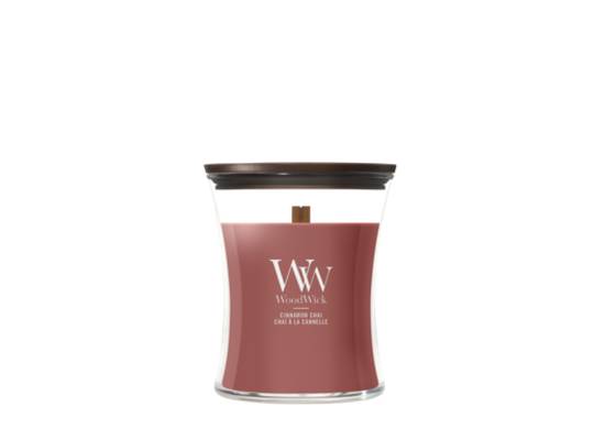 Geurkaars Cinnamon Chai medium - Zilverschoon woodwick cinnamon chai - 2674206E
