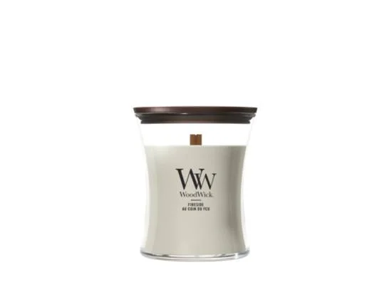 Geurkaars Fireside medium - Zilverschoon woodwick fireside medium - 2674186E