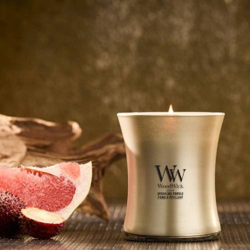 Geurkaars Sparkling Pomelo medium - Zilverschoon woodwick sparkling pomelo sfeer4 - 2659615E