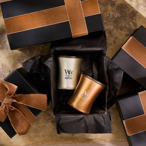Geurkaars Volcanic Orris medium - Zilverschoon woodwick volcanic orris cadeau - 2659610E