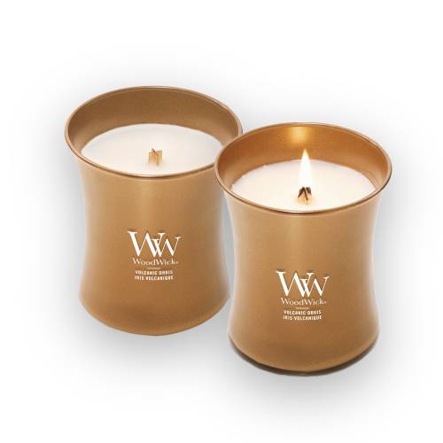 Geurkaars Volcanic Orris medium - Zilverschoon woodwick volcanic orris detail 1 - 2659610E