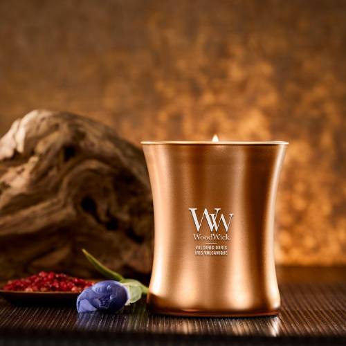 Geurkaars Volcanic Orris medium - Zilverschoon woodwick volcanic orris sfeer - 2659610E