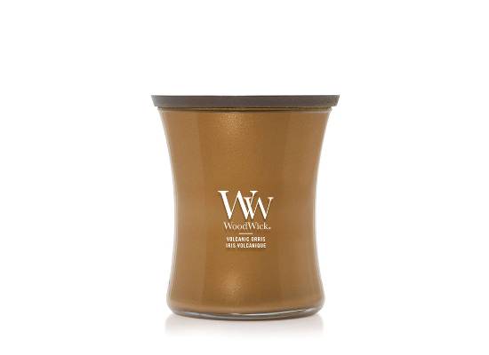 Geurkaars Volcanic Orris medium - Zilverschoon woodwick volcanic orris - 2659610E