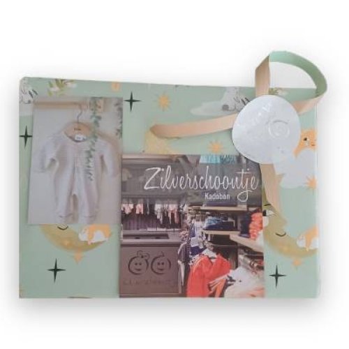 Cadeaubon Zilverschoontje groen - Zilverschoontje kadobon mintgroen - zvkbgroen
