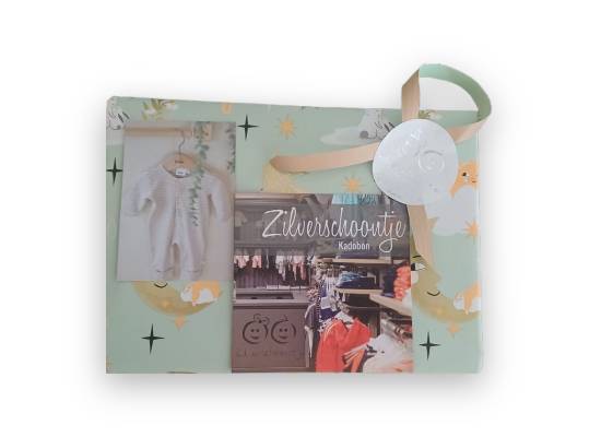 Cadeaubon Zilverschoontje groen - Zilverschoontje kadobon mintgroen - zvkbgroen