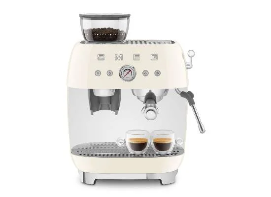 Espresso machine met bonenmaler Cr&egrave;me Smeg